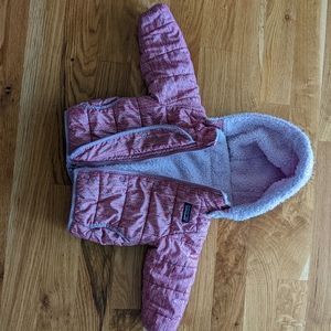 Patagonia infant 6-12 month reversible jacket tribbles hoody